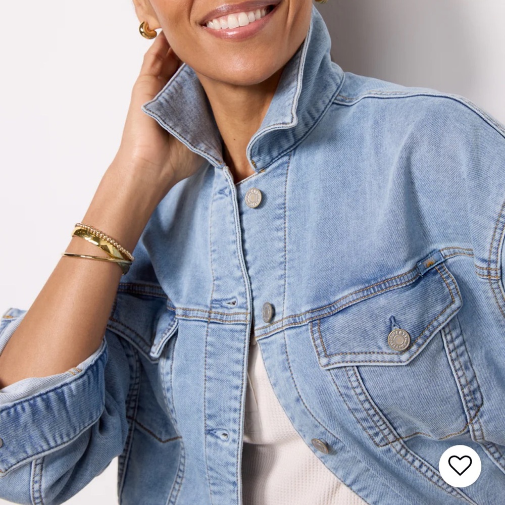 Faherty stretch terry trucker jacket